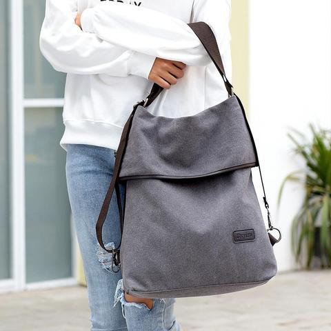 Canvas Women's Bag - Versatile Crossbody Backpack